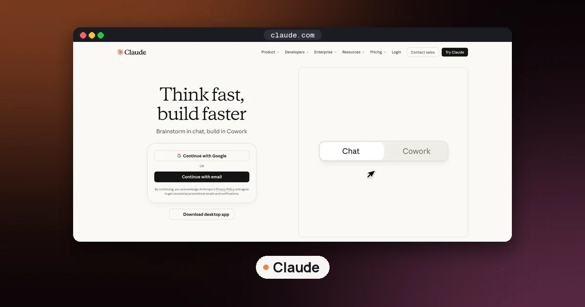 Screenshots of Claude
