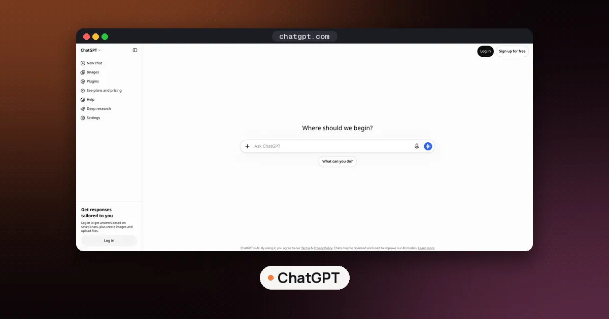 Screenshots of ChatGPT