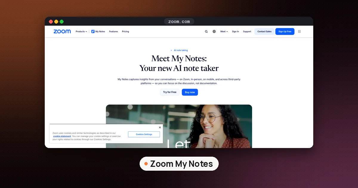 Screenshots of Zoom My Notes